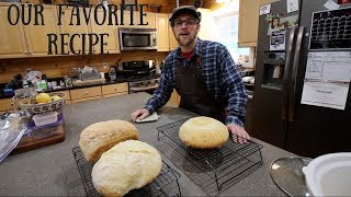 Our Simple No Knead Artisan Bread Recipe [upl. by Angelica]