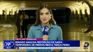 Senado debate restrição de saída temporária de presos pauta prioritária no retorno do recesso [upl. by Xylina]