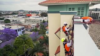 Leisuretex Abseil Painting  Rope Access [upl. by Airrotal449]