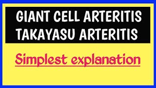 Giant Cell Arteritis Takayasu Arteritis  Vasculitis Pathology [upl. by Htbazile704]