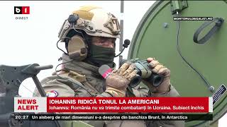 IOHANNIS RIDICĂ TONUL LA AMERICANI Știri B1TV 22 mai 2024 [upl. by Britte]