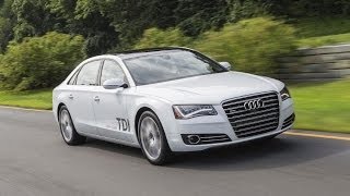 2014 Audi A8 TDI 060 MPH Drive amp Review [upl. by Inittirb]