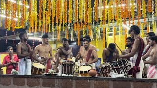 Thayampaka by Ayilur Akhil Marar Idakaalam at Nenmara Rajarajeswari temple [upl. by Nnayt]