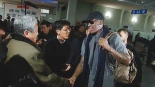 ロッドマン氏が平壌入り 北朝鮮、対米宣伝に利用か ExNBA star Rodman visits N Korea [upl. by Mchale958]