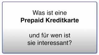 Was ist eine Prepaid Kreditkarte  Kreditkartenvergleich [upl. by Kostival523]