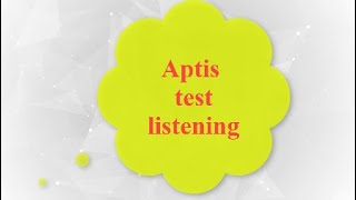 Aptis test listening [upl. by Gillette]