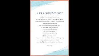 AMA Alumni Pledge [upl. by Aerda]