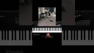 Slick Back piano easy tutorial shorts [upl. by Bose]