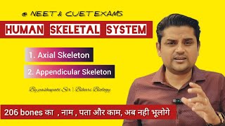 Human Skeletal System  Class 11 NCERT   NEET amp CUET EXAMS  Pashupati Sir  हिंदी में [upl. by Higgins]