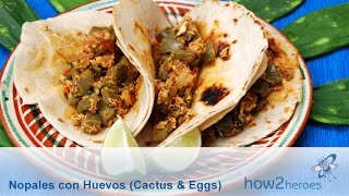 Nopales con Huevos Cactus w Eggs [upl. by Yelahc98]