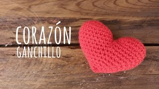 Tutorial Corazón Ganchillo  Crochet Técnica Amigurumi [upl. by Derfnam255]