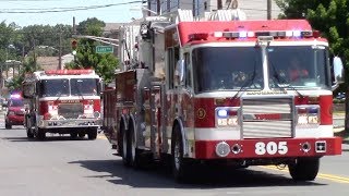 Fire Trucks Responding Compilation  Best Of 2017 [upl. by Jaquith]