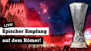 Eintracht Frankfurt auf dem Römer  Empfang der EuropaLeagueSieger  190522  Sport [upl. by Nitsua327]