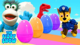 Fizzy amp Paw Patrol Pups Go On A Dinosaur Egg Beach Rescue Adventure  Fun Videos For Kids [upl. by Tadeas]