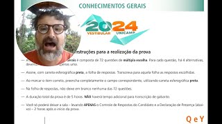 Correção e Comentários  Unicamp 2024  1ª Fase  Q e Y [upl. by Adanama297]