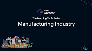 Zoho Creator for Manufacturing Industry [upl. by Nerine729]