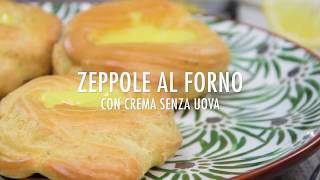 Zeppole al forno con crema senza uova [upl. by Qerat]