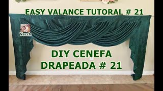 COMO HACER UNA CENEFA EASY VALANCE TUTORAL  Vecch [upl. by Ivon]