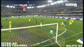 Inter Vs Chievo 12 Etoo Goal [upl. by Yard]