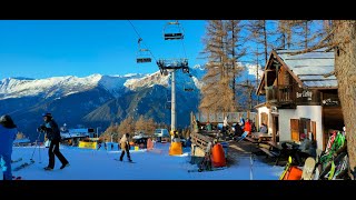 Sauze doulx  Vialattea Skiing Italy 2023 [upl. by Airekat]