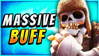 BUFFED GIANT SKELETON EXPLODED into the META 💣 — Clash Royale [upl. by Idnil]