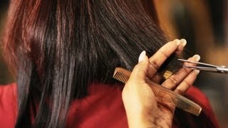 How to Cut Hair Tracks for Quick Weave  Black Hairstyles [upl. by Kiyohara]