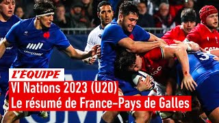 VI Nations 2023 U20  Le récital des Bleuets pour étriller un faible pays de Galles [upl. by Boleslaw]