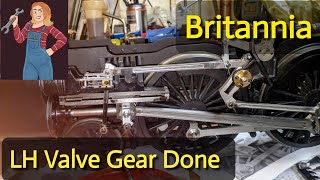 Modelworks Britannia Ep41 LH Valve Gear Done livesteam [upl. by Edialeda186]