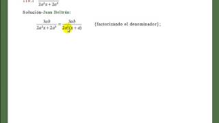 Simplificaciones de fracciones cuyos términos son polinomios Baldor 119 1 y 2 👀 [upl. by Trovillion]