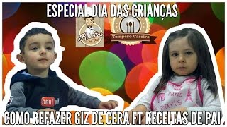 🔴COMO FAZER GIZ DE CERA REAPROVEITANDO FT CANAL RECEITAS DE PAI ESPECIAL DIA DAS CRIANÇAS 169 [upl. by Nicol]