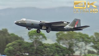 English Electric Canberra bomber flying in 2024 Airshows Downunder Shellharbour [upl. by Ahsimin75]