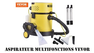 Cyrob  Aspirateur Vevor eau et poussières 4en1 Multifonctionnel avec télécommande [upl. by Yenitirb]