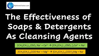 The Effectiveness of Soaps and Detergents As Cleansing Agents  Consumers and Industrial Chemistry [upl. by Peirce]