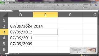 Excel extraer año de una fecha [upl. by Costello]