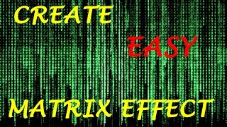 How to Make the Matrix Effect Using Notepad [upl. by Fowkes]