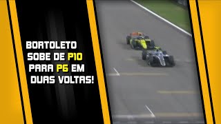 CORRIDAÇA DE GABRIEL BORTOLETO PARA CHEGAR EM P6 ENZO FITTIPALDI FAZ MELHOR VOLTA MAS É P17 [upl. by Seaver]