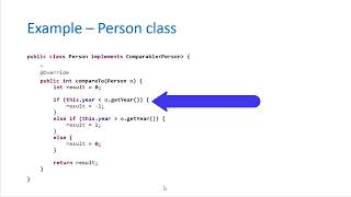 Introduction to the Comparable Interface amp compareTo in Java [upl. by Wyly]