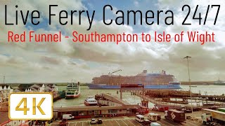 Ferry Cam  Southampton to Cowes Isle of Wight Red Funnel Boat Show 2024 Live Camera 247 [upl. by Sirrah]