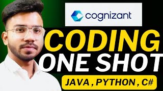 Cognizant Coding Question ONE SHOT🔥 Cognizant Technical Assessment Test 202425 [upl. by Sirois]