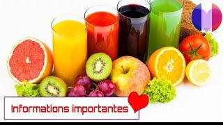 Les bienfaits des jus de fruits et de légumes [upl. by Inalial]