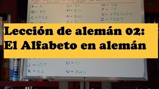 Aprender Aleman 02 Alfabeto aleman y pronunciacion [upl. by Hillyer]