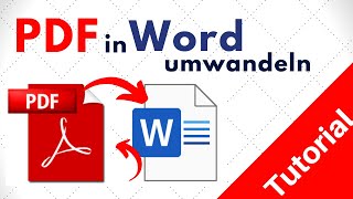 PDF in Word umwandeln  Tutorial 2021 [upl. by Tibbitts330]