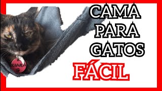 Como hacer una CAMA para GATOS  en casa  🐱 [upl. by Sirod]