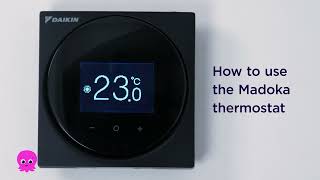 How to use your Daikin heat pump thermostat [upl. by Ermina]