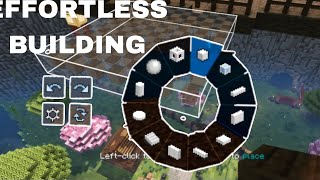 Easy Building Mod Minecraft Tutorial  Effortless Building [upl. by Nodnek]