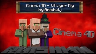 Cinema 4D  Minecraft Villager Rig [upl. by Ellehcirt]