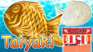 How to make Taiyaki Anko amp Custard with rice dough 〜たい焼き〜  easy Japanese home cooking recipe [upl. by Charpentier574]