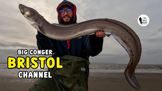 Big Fish Massive Conger Eel Wayne Hand Bristol Channel 4K [upl. by Ackley]