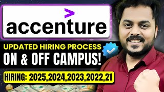 Accenture Updated Hiring Process Explained  ON amp OFF Campus  FULL ROADMAP🔥 Batch 2025 to 2021 [upl. by Elleneg209]