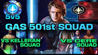 5v5 KELLERAN DATACRON COUNTER amp CEREMALICOS COUNTER wGAS 501st  SWGOH GAC [upl. by Palm]